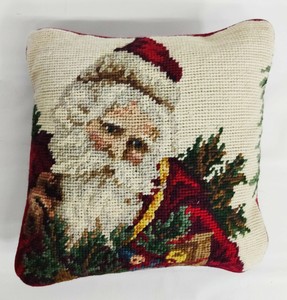 needlepoint christmas pillows