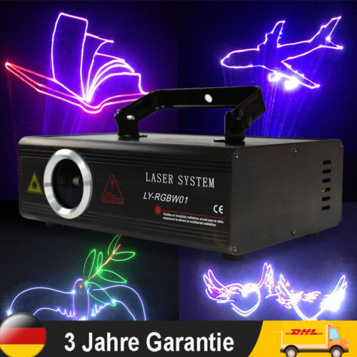 500mW DMX RGB ILDA Animation Laser Bühnenlicht, Party Bühnenbeleuchtung+SD Karte - Afbeelding 1 van 17