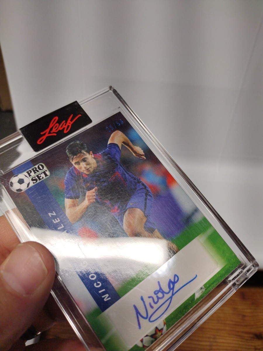 ⚽#d /50 Blue SP Nico Gonzalez 2022 Leaf Pro Set Auto Autograph 