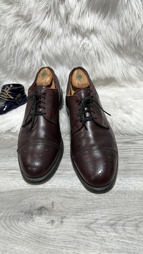 Allen Edmonds Lexington 5171 Cap Toe Burgundy Ox Blood Made In USA Size 13 D