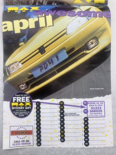 MAX POWER 1997 COVER AUTOS KALENDER - SELTENE 12 AUTOS - Bild 7 von 12