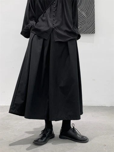 Damen Street Style lockere Hose weites Bein japanische Freizeithose Rock Hose - Bild 10 von 13
