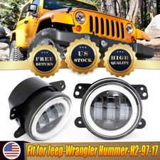 4 Inch Bumper Led Halo Fog Lights For Jeep Grand Cherokee 2011 2012 2013 Pair