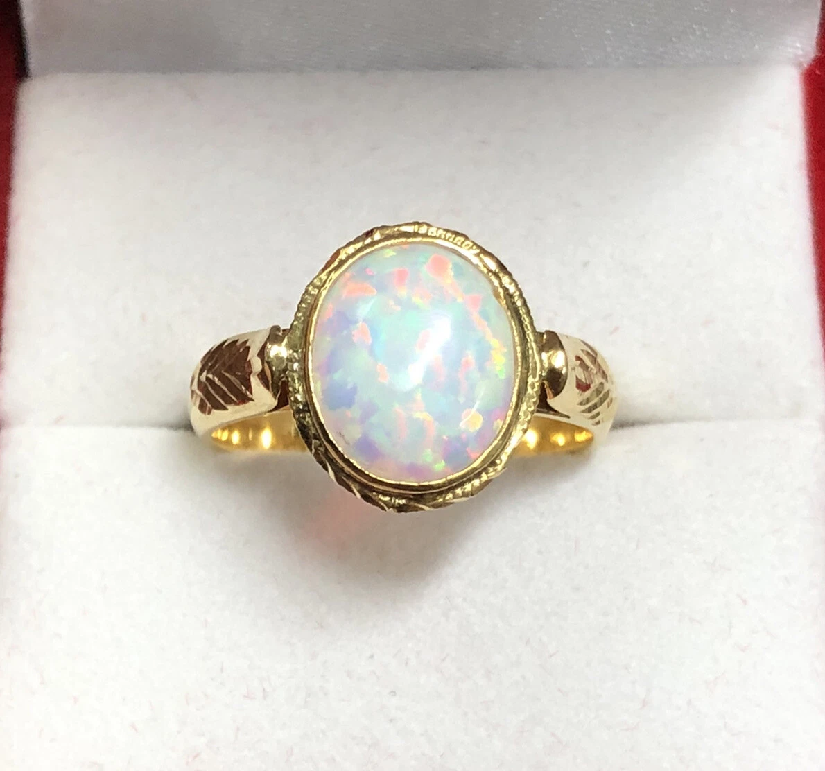 Lab created 2024 opal rings