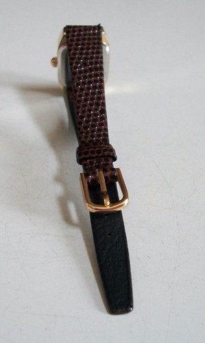 Women Virgin Mary Guadalupe Brown Leather Band Gold Finish Fashion Casual Watch - Picture 5 of 6