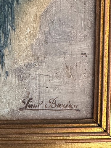 Beau Tableau Ancien paysage d'Annecy Mont Blanc pont Morens Paul Barian 1900 - Photo 11/13