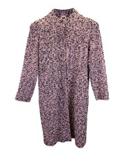 M Missoni Tweed Coat In Pink Wool