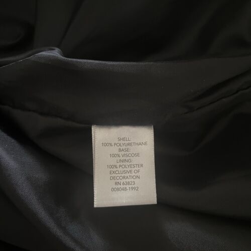 Women's CJ Banks Black "Pleather" Jacket Size 1X Polyester Viscose Moto Floral - Picture 10 of 12