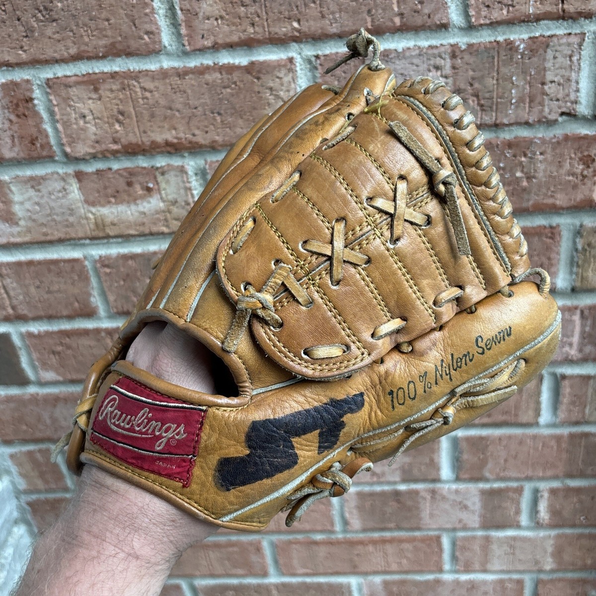Vintage Rawlings Baseball Glove Tommy Davis 1960's Rare Japan