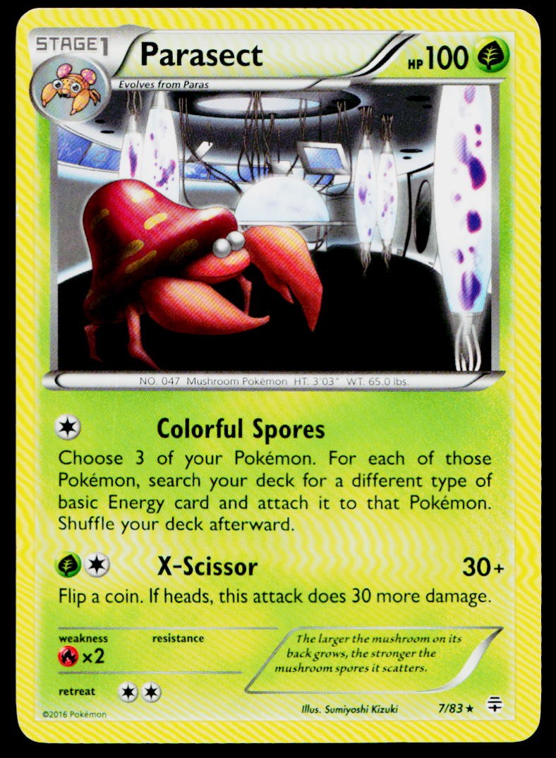 Parasect 7/83 Rare Generations Pokemon Near Mint