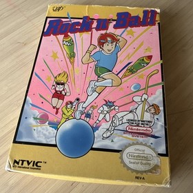 Rock 'n' Ball (Nintendo Entertainment System, 1990) NES Box Game Foam