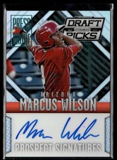 2014 Panini Prizm Draft Picks Signatures Prizms Press Proof Marcus Wilson Auto
