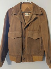 1950s Vintage McGregor Suede Bomber Leather Jacket USA Made size 40