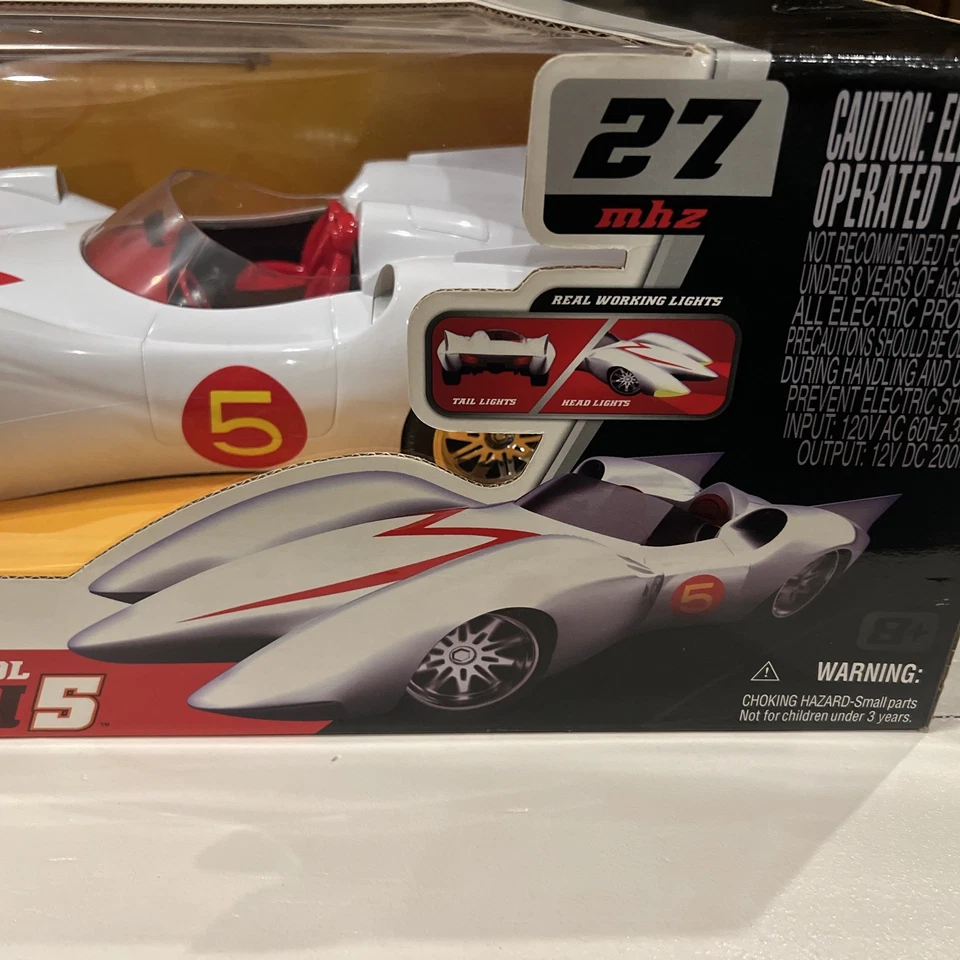 Speed Racer MACH 5 Car RC Radio Control 27mhz Jada Toys New In Box - 18“ Long - Image 3 of 4