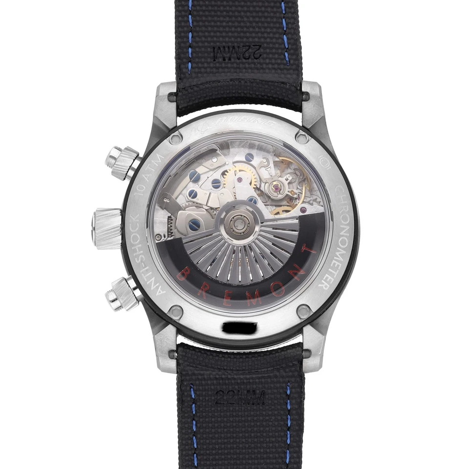 Bremont Boeing 247 Chronograph Black Dial 43mm Automatic Mens Watch BM247-BK-R-S - Image 4 of 4