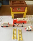 Vintage Fisher Price Little People Fire House & Lots Of parts 1979 #928