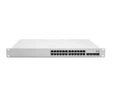 New Cisco Meraki MS350-24-HW 24-Port Switch + MA-PWR-250WAC PSU + MA-CBL-40G