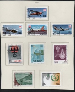 INDIA 1978 79 Group of 31 Many SETS Mainly USED and MINT as shown Quality