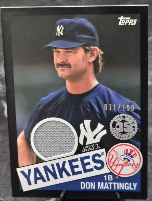2020 Topps Don Mattingly 1985 Relic Game Used 071/199 Yankees 85R-DM