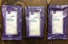 Medline ReadyBath Scented Rinse-Free Shampoo Cap With Conditioner Lot of 3