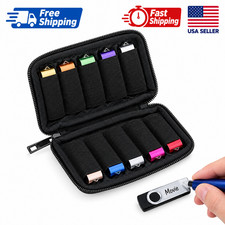 Flash Drive Case USB Storage Case 10 Slots, Portable Thumb Drive USB Holder