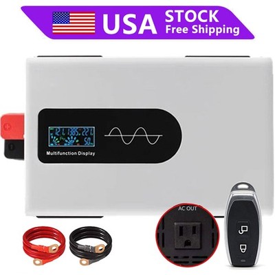 5000W Pure Sine Wave Inverter Solar Off Grid 2500W 12V 24V 48V 72V to Max 110V
