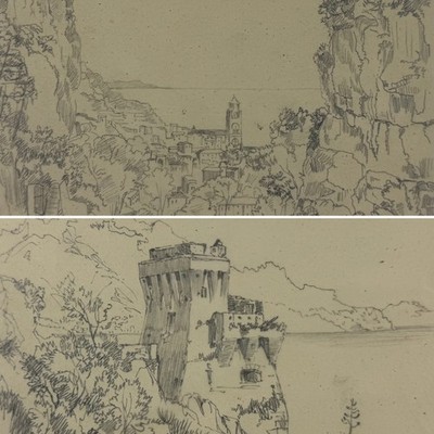 Edward William Cooke (1811-1880) - Amalfiküste & Duomo di Sant'Andrea 1846