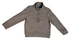 Vineyard Vines Whale Quarter Zip Pullover Sweatshirt 100 Pima Cotton Gray, Sz 5