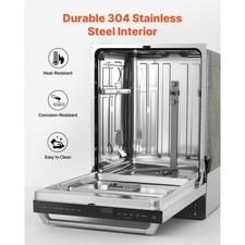 Uimoso 24" Built-In Dishwasher Stainless Steel Tub, 14 Settings & 8 Modes 4