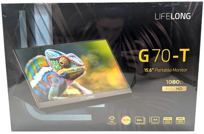 *NEW* Lifelong 15.6'' 1080P Portable Monitor G70-T: IPS, Built-In Speakers, 60Hz
