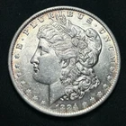 1884-O Silver Morgan Dollar New Orleans Mint Almost Uncirculated Condition