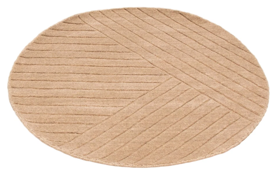 Hand loomed Area Rug 3'11" x 3'11" Traditional Wool Oriental Carpet - Image 3 of 4