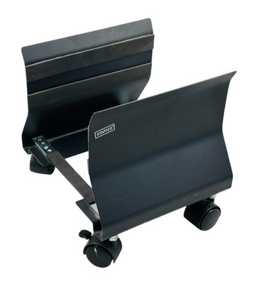 STAPLES Mount-It! Metal CPU Floor Stand Adjustable with Four Casters Black