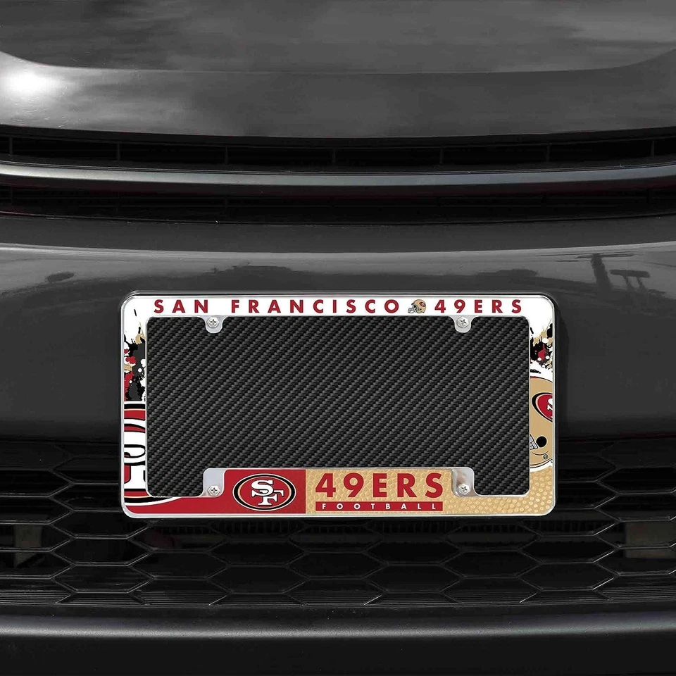 2 peças quadros de placas de licença San Francisco 49ers - alumínio - Imagem 2 de 2