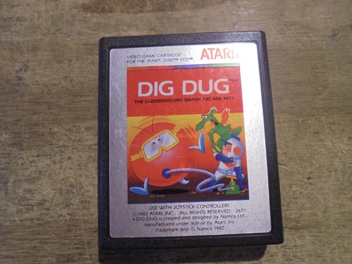 Dig Dug pour Atari 2600 – Cartouche seule, jeu rétro culte de 1983