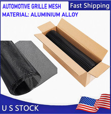 Universal Car Grill Mesh 40 X 13 Black-painted Aluminum Alloy Automotive Gril