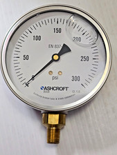 ASHCROFT 8008 PRESSURE GAUGE 4 INCH DIAL, 250401, Meets EN 837-1
