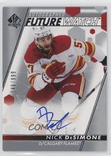 2022-23 SP Authentic Auto Future Watch 346/999 Nick DeSimone #194 Auto 4lz