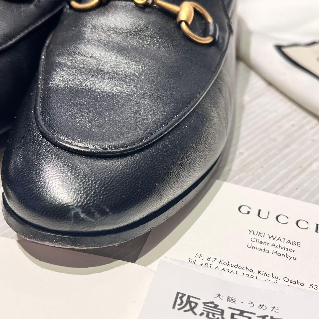 GUCCI Women's Loafers Horsebit Leather Black EU35/US5 120233c thumbnail 20