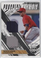 2019 Elite Extra Edition Dual Prospect Materials Black 34/399 Royce Lewis 0s55
