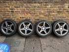Mercedes Benz AMG 18 Alloy Wheels  5 Spoke Silver Grey  Set of 4