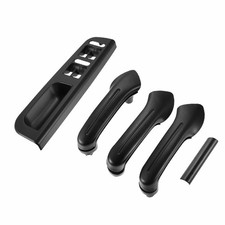 Black Window Switch Panel Bezel Door Handle Trim Set New For Vw Jetta Mk4 98-04