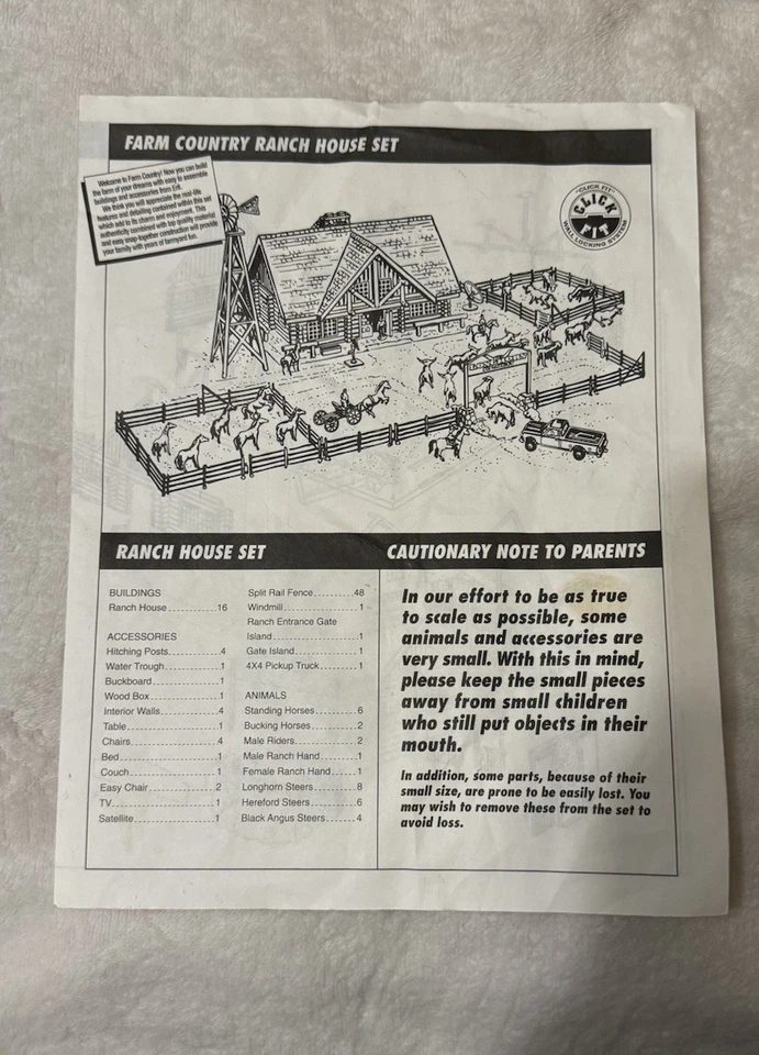 Ertl Farm Country Longhorn Ranch Incomplete Set With Extra Pieces - Image 3 of 4