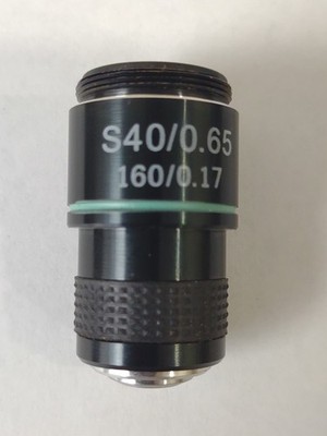 CELESTRON MICROSCOPE 44345  S40/0.65 160/0.17 SCREW IN LENS