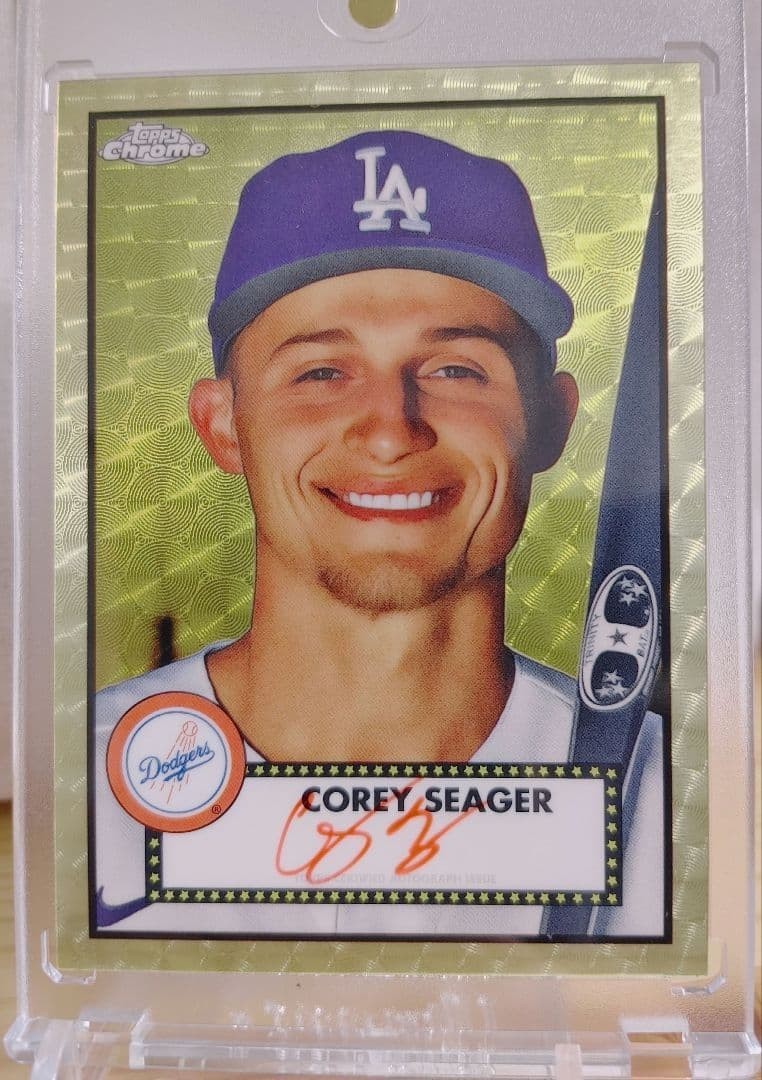 2021 topps chrome auto Corey Seager 1/1 superfractor Autograph one of one