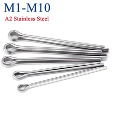 1.0mm - 10mm Split Pins Clevis / Cotter Pin A2 Stainless Steel DIN 94 All Sizes