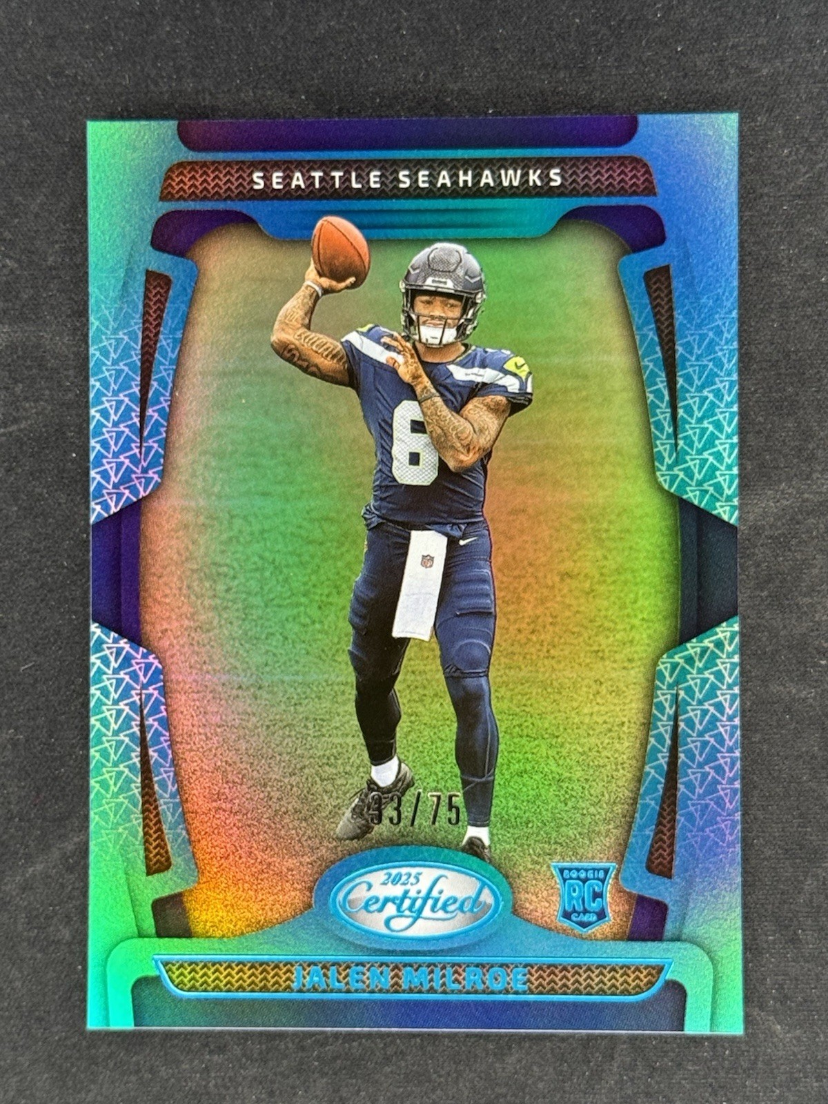 2025 Panini Certified Jalen Milroe #155 Teal /75 Rookie RC