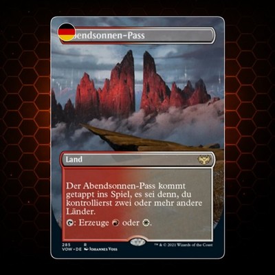 MTG - Sundown Pass/Abendsonnen-Pass - VOW - Deutsch - EX