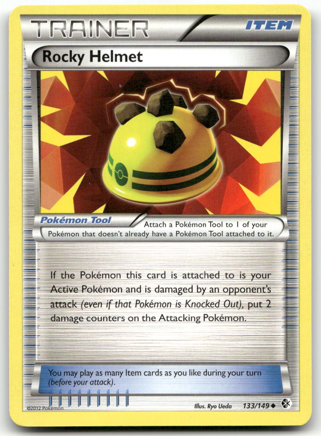 Rocky Helmet #133/149 (MP) Boundaries Crossed BCR Pokemon