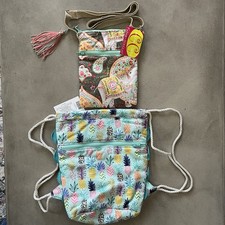 Christine Clark Douglas Arabian Elephant  Pinapple Sak Pak Girls Bags NWT